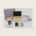 WOODENFUN Wooden Pretend Play Home Office Set for Kids,10Pcs Office Playset