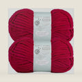Chunky Chenille Yarn Velvet Soft Super Bulky Size 6 for Crocheting Knitting, Baby Blanket Yarn, 100g 71 Yds per Skein, Easy to Use for Scarves, Amigurumi, Crafts (2, Jujube Red)