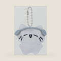 Cute Headphones Cat Keychain Kawaii Plush Kitten Bag Charms for Couples BFF Bag Backpack Handbag Purse Car 2PCS