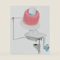 Light-Grey Yarn Winder for Crocheting - Hand-Cranked Yarn Ball Winder