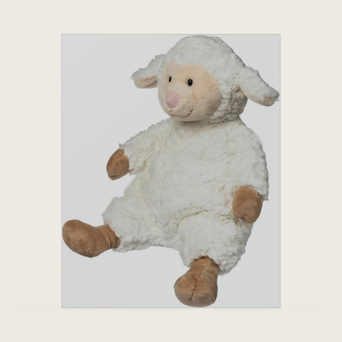 Mary Meyer White Lamb Stuffed Animal Plush Soft Toy, 14"