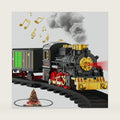 Train Set Train Toys for Boys with Smokes, Lights and Sound (ON/Off), Train Set Under Christmas Tree, Toddler Model Trains for 3+ Years Old Kids Gifts