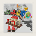 MORECOLL Train Set for Toddlers w/Steam, Music & Lights - First Choo Choo Train for Toddlers, Electric Train Set for Kids, Magnetic Train Toys, Christmas Birthday Gifts for Boys Girls