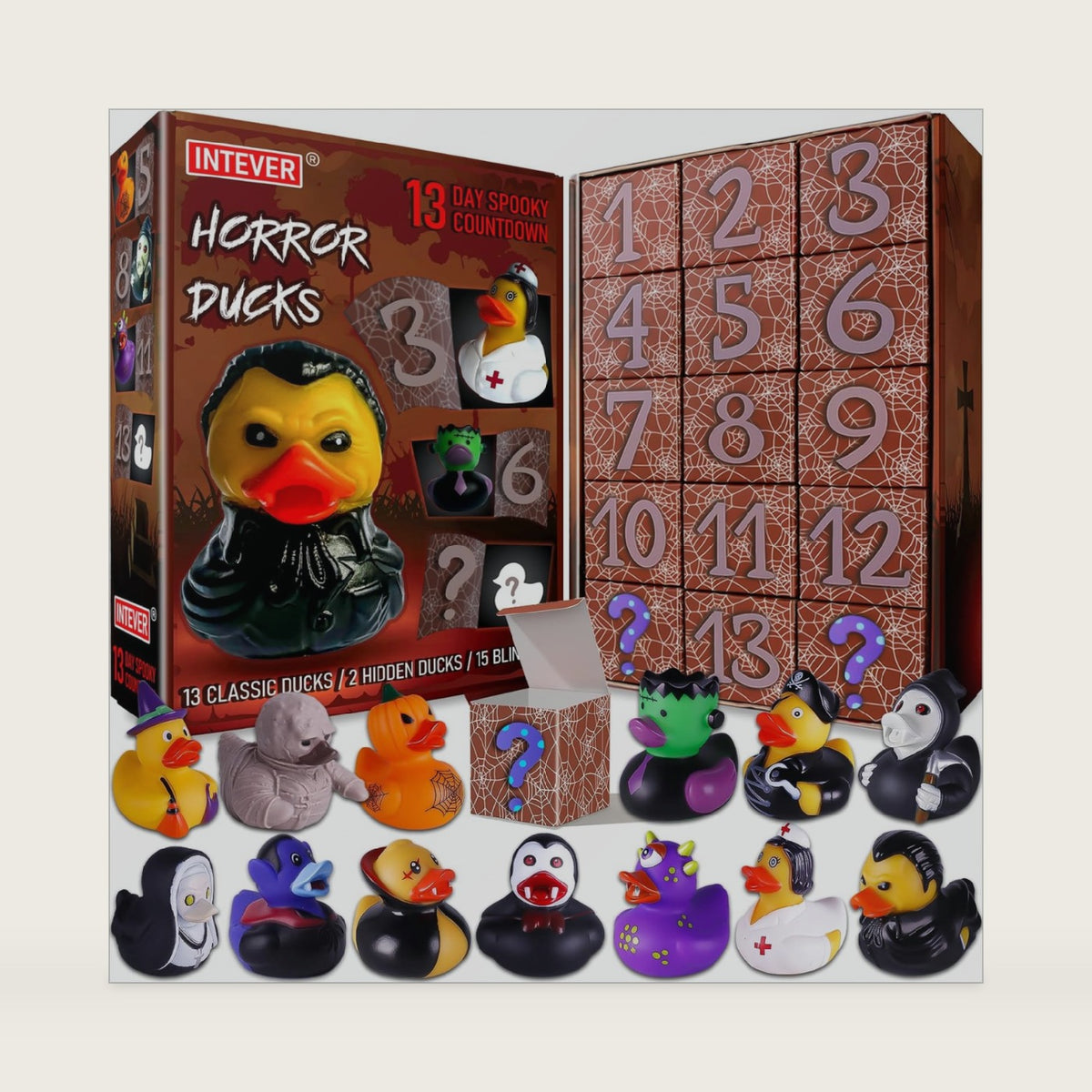 Advent Calendar 2026 Halloween Horror Rubber Duck Christmas Countdown