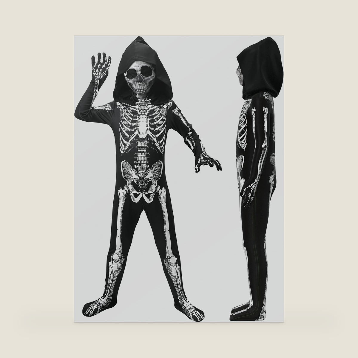 Skeleton Costume Kids,Halloween Scary Costume for Kids Boys Girls