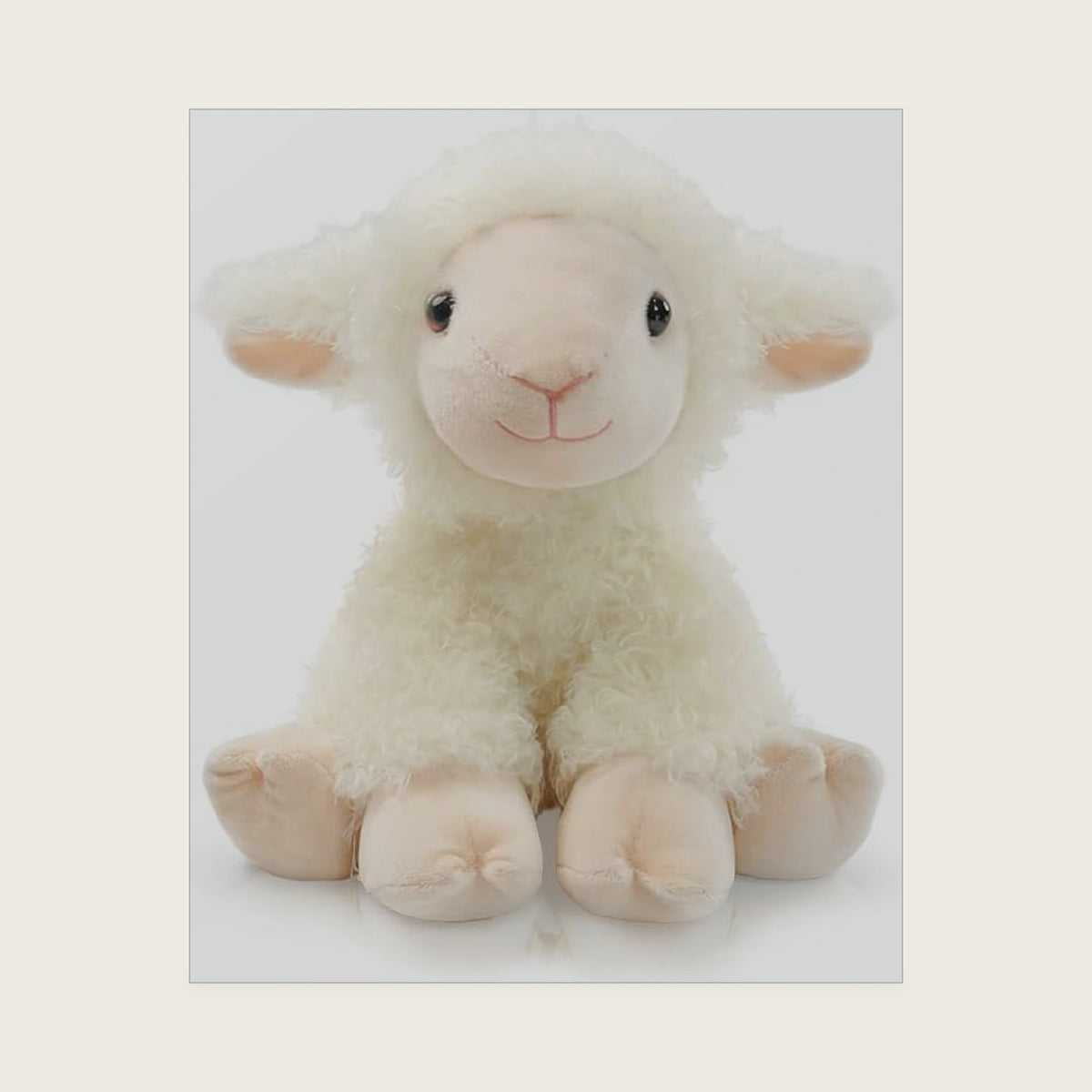 Plush Lamb Sitting Toys Stuffed Animal, 8.5’’ Realistic Sheep plush Toy