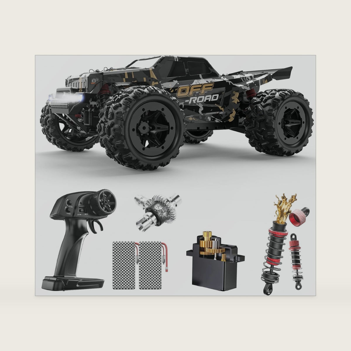DEERC 9309E RC Cars for Adults 40KPH,All Terrain Fast Remote Control Cars