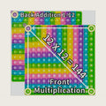 Math Pop Board, 12X12 Multiplication & Addition Tables, STEM Sensory Toy