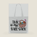 Crochet Knitting Humor Yarn Gifts Canvas Tote Bag, Reusable Grocery Shopping Bags for Crocheters Christmas