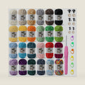 Chenille Velvet Yarn for Crocheting Beginner Yarn 24 Pack Multicolor Set B