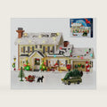 Christmas Holiday House Building Set, DIY Christmas Holiday Snow Village with Clark's Car, Christmas House Compatible with Lego Gifts for Boys, Girls, Family, and Friends (1484pcs)