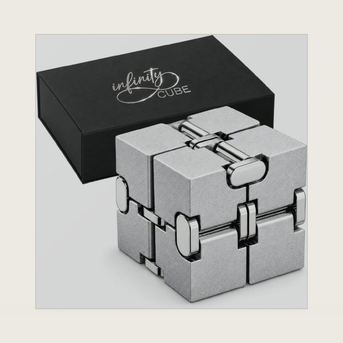 The Infinity Cube – Premium Metal Sensory Stress Relief Fidget Toy for Adults with ADHD