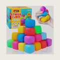 DIYDEC 24 Pcs Stress Cube Toys 8 Colors Slow Rising Stress Balls