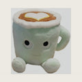 7.8 Inch Latte Plush Toy Pillow, Coffee Cup Plush Doll,Coffee Food Stuffed Plush Toy,Home Decor Birthday for Kids Gift (Green)