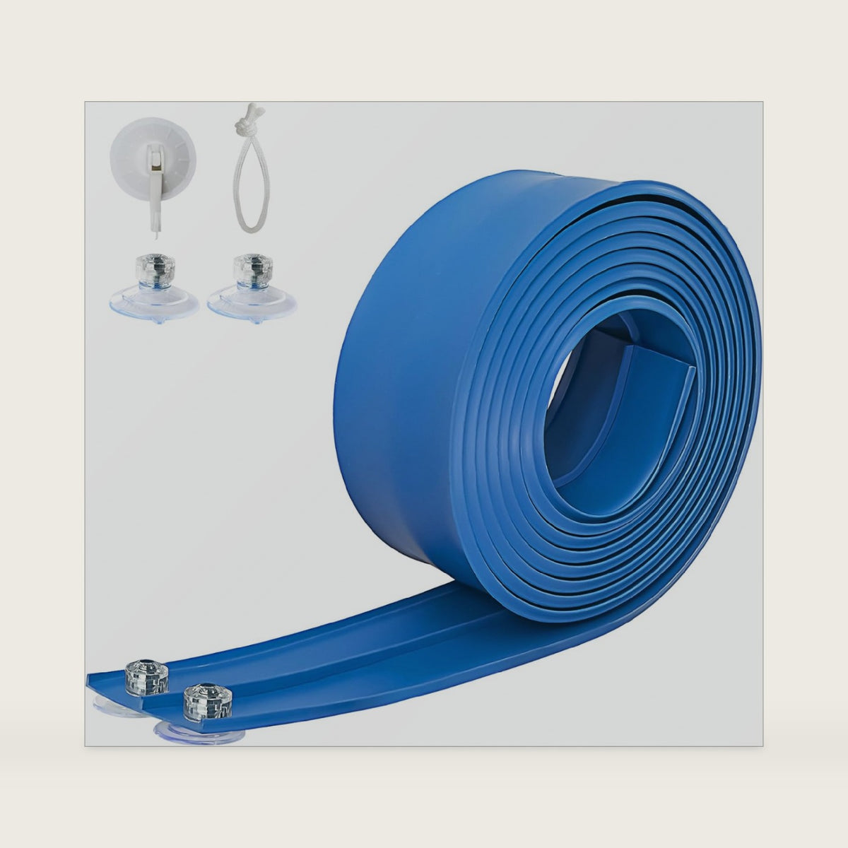 Flex Track 15 Ft Starter Set, Flexible Race Car Ramp Track for Ages 3 & Up with Suction Cups Compatible with Diecast 1/64th Cars (Racing Blue)