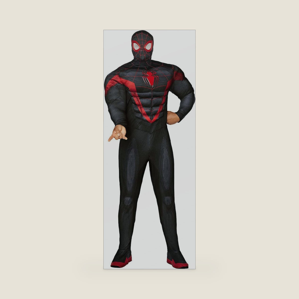 Spirit Halloween Spider-Man Adult Miles Morales Muscle Suit Costume, Officially Licensed, Marvel Superhero Costume