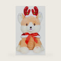 Cuddle Barn - Jingle Paws | Animated Christmas Musical Plush Toy - Shiba Inu Puppy Barks Deck the Halls and Twirls, Gift for Toddlers, Kids, Adults - 13 inches