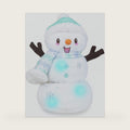 Cuddle Barn - Snowfrost The Snowman | Animated Dancing Light-up Christmas Snowman Plush Toy Activated by Carrot Nose Sings Winter Wonderland, 12 inches
