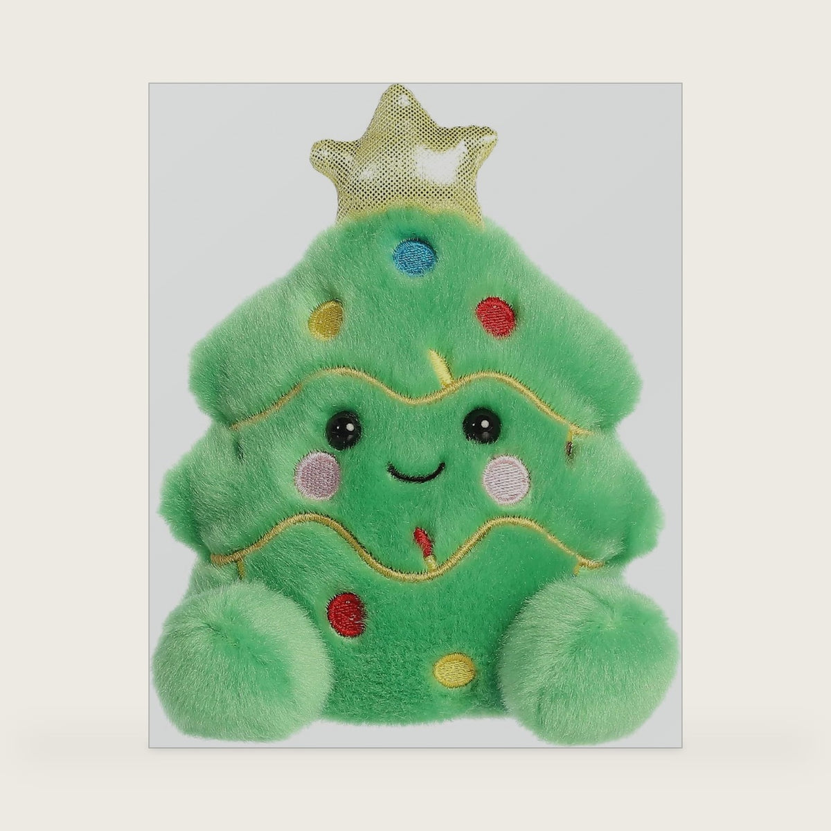 Aurora® Festive Palm Pals™ Douglas Christmas Tree™ Stuffed Animal - Fun Collectible Plush for Kids and Adult Collectors - Perfect for Holiday Decorations or Gifts - Green 5 Inches