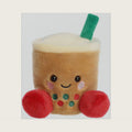 ® Festive Palm Pals™ Chewy Festive Boba™ Stuffed Animal - Fun Collectible Plush for Kids and Adult Collectors - Perfect for Holiday Decorations or Gifts - Brown 4.5 Inches