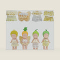 4 Sets Doll Clothes for , fit for 3 Inch Collectible Dolls for Adult Collectors, Includes Tops and Skirts for Display and Decoration (Lemon Cream Dream)