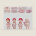 4 Sets Doll Clothes for , fit for 3 Inch Collectible Dolls for Adult Collectors, Includes Tops and Skirts for Display and Decoration (Cherry Blossom Angel Style)