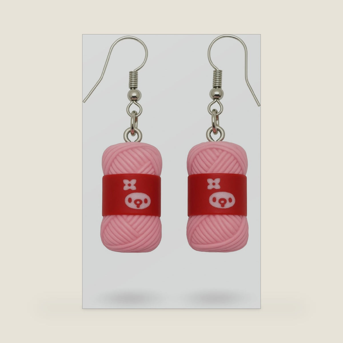 Yarn ball earrings | cute bright sewing knitting threads dangle drop earrings, funny unique quirky modern accessories, gift for Woman