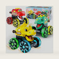 Monster Truck Toys Dinosaur Cars, Press and Go Light Up Cars for Toddlers