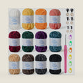 12 Pack 590 yds Chunky Chenille Yarn for Crocheting and Hand Knitting with Black Red White Green Orange Blue Plush Velvet Yarn，Baby Blanket Yarn for Crocheting Soft Amigurumi Yarn D