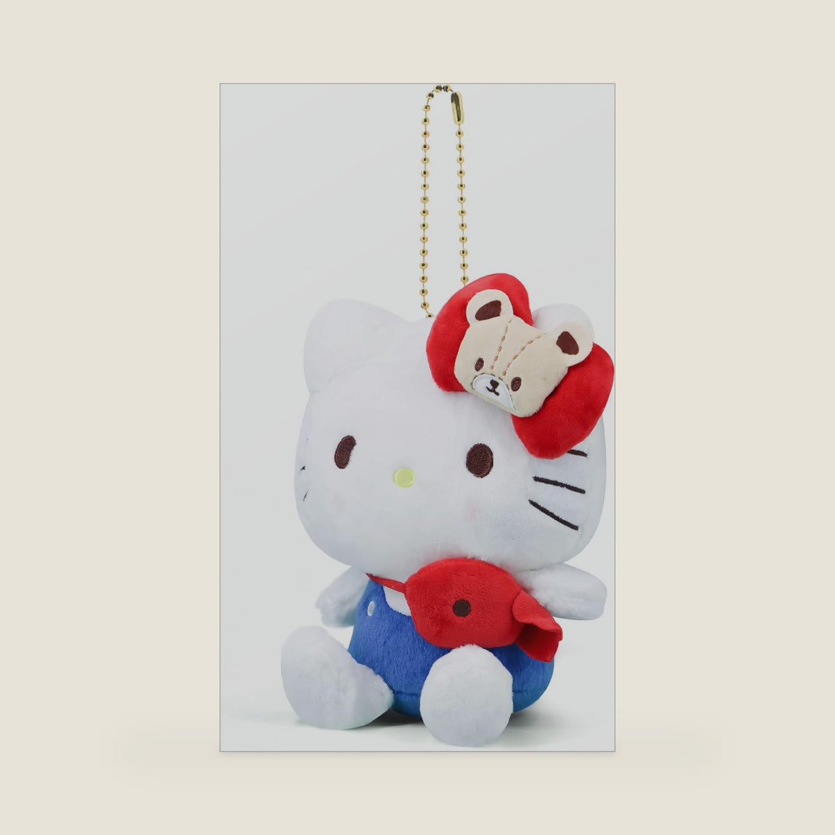 4 Inch Kawaii Cute Cartoon Kitty Keychain - Soft Plush Stuffed Animal Charm for Bags, Backpacks & Gifts for Fans
