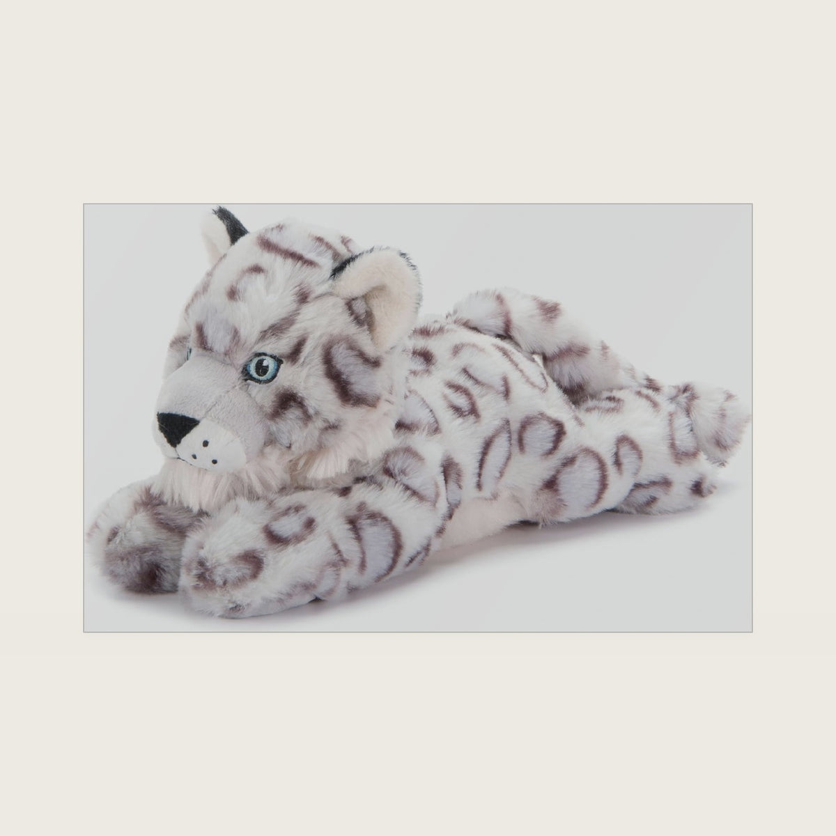The Petting Zoo Snow Leopard Stuffed Animal Plushie, Kids Gifts, 10 in