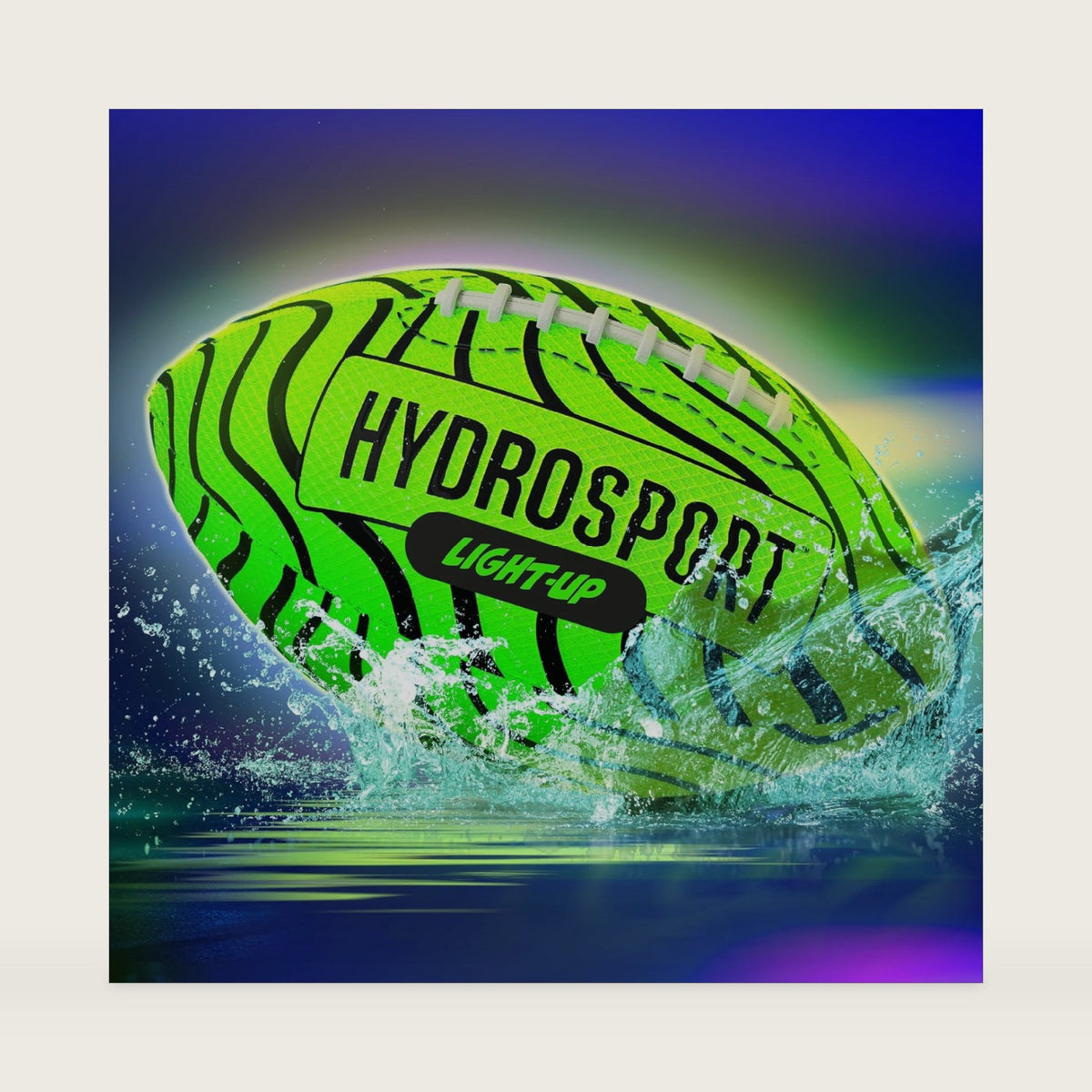 Light Up Water Football for Pool, Beach, Lake - Waterproof Pool Toys for Kids Ages 8-12 - Teen Boys Gift - Swimming Balls Sports - Family Games - Teens Boys & Adults Fun - Outdoor Accessories