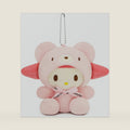 Cute Hello Plush Keychain - Classic Series Mini Soft Stuffed Keychain Charm for Backpacks, Purses, Girls, and Fans