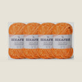 Chenille Velvet Soft Yarn Orange 4 Pack
