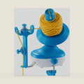 Caydo M1L Cordless Electric Yarn Winder, Rechargeable 2H Running Time, Blue