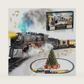 Funwee Electric Christmas Train Set with Smokes,Lights and Sound for Kids
