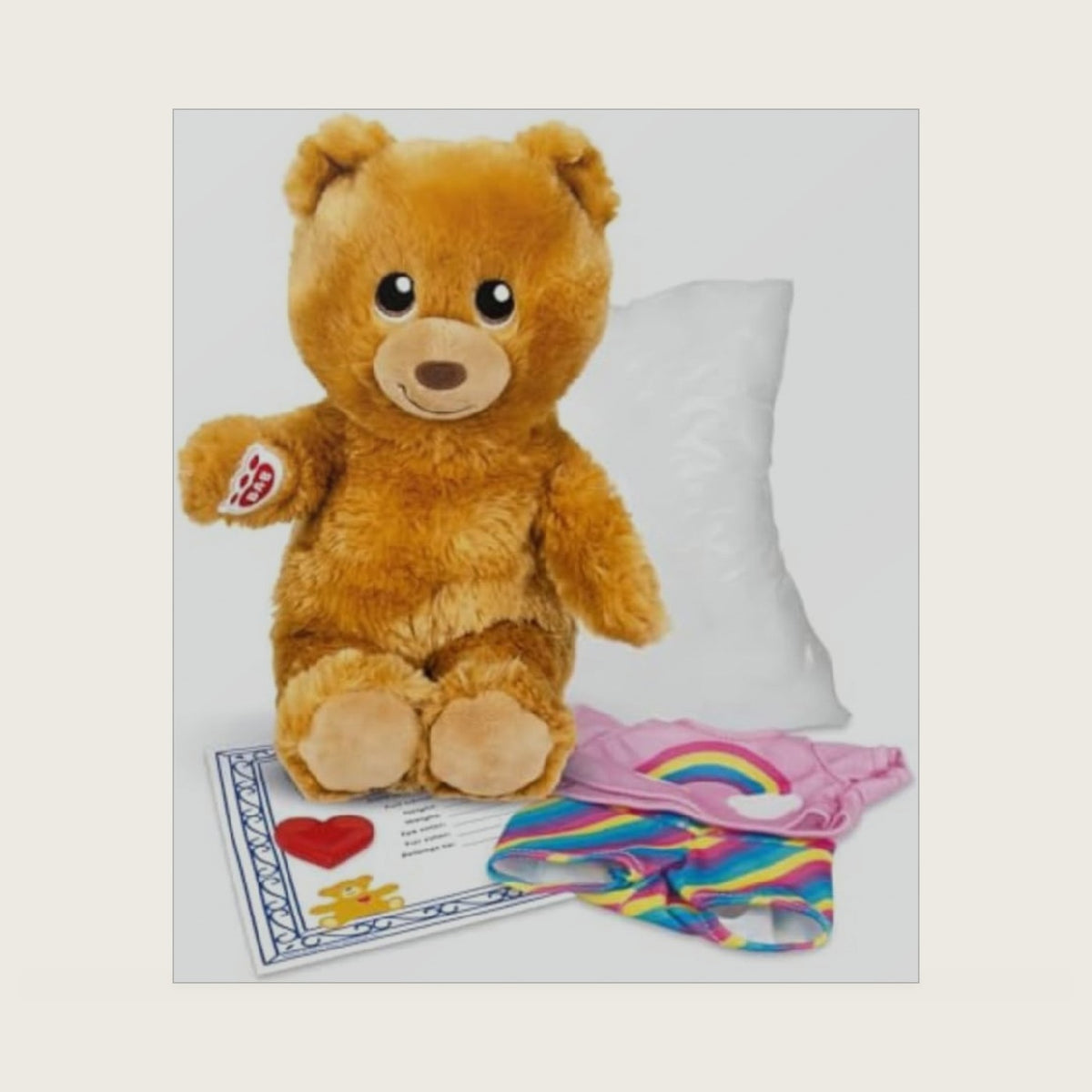Casdon Furtastic Bear & Outfit Set, Light Brown, Ages 3+