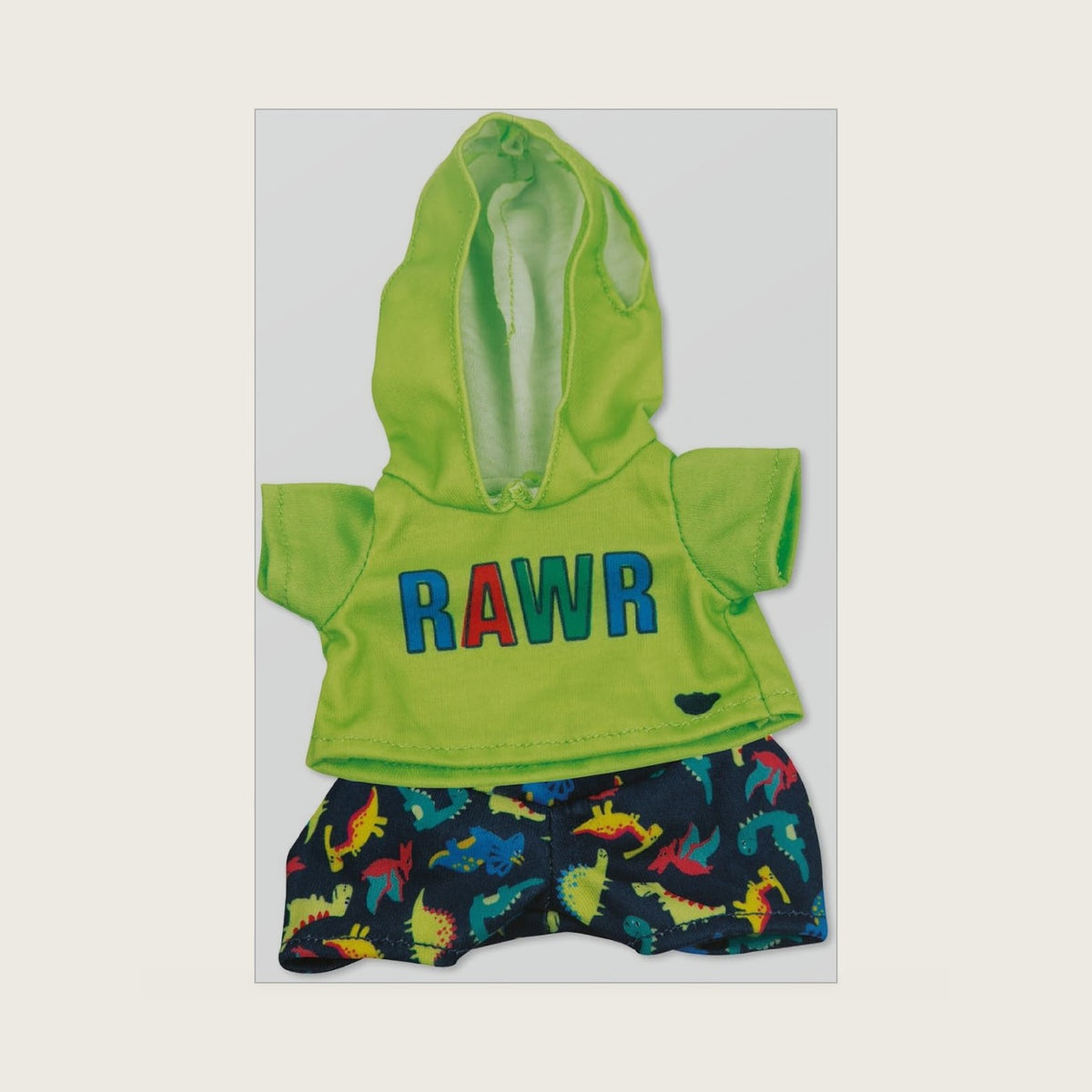 Casdon Mini Green Rawr Outfit Pack, 9 Inch, Ages 3+