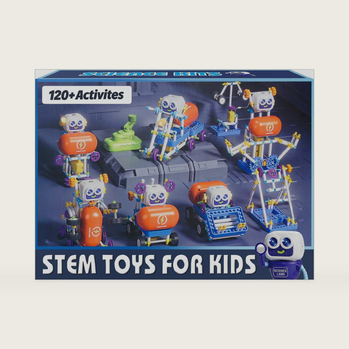 SMILESSKIDDO 120-in-1 Science Robot Kit STEM Learning & Education Toy