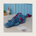 51.2" Blue Dragon Stuffed Animal, Giant Soft Dinosaur Plush for Kids and Adults, Sturdy Fluffy Plushie Pillow