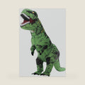 Servllcell Inflatable Dinosaur Costume for Adult,Halloween Costumes T Rex Blow Up Costumes for Women Men,Funny Cosplay Party(Green)