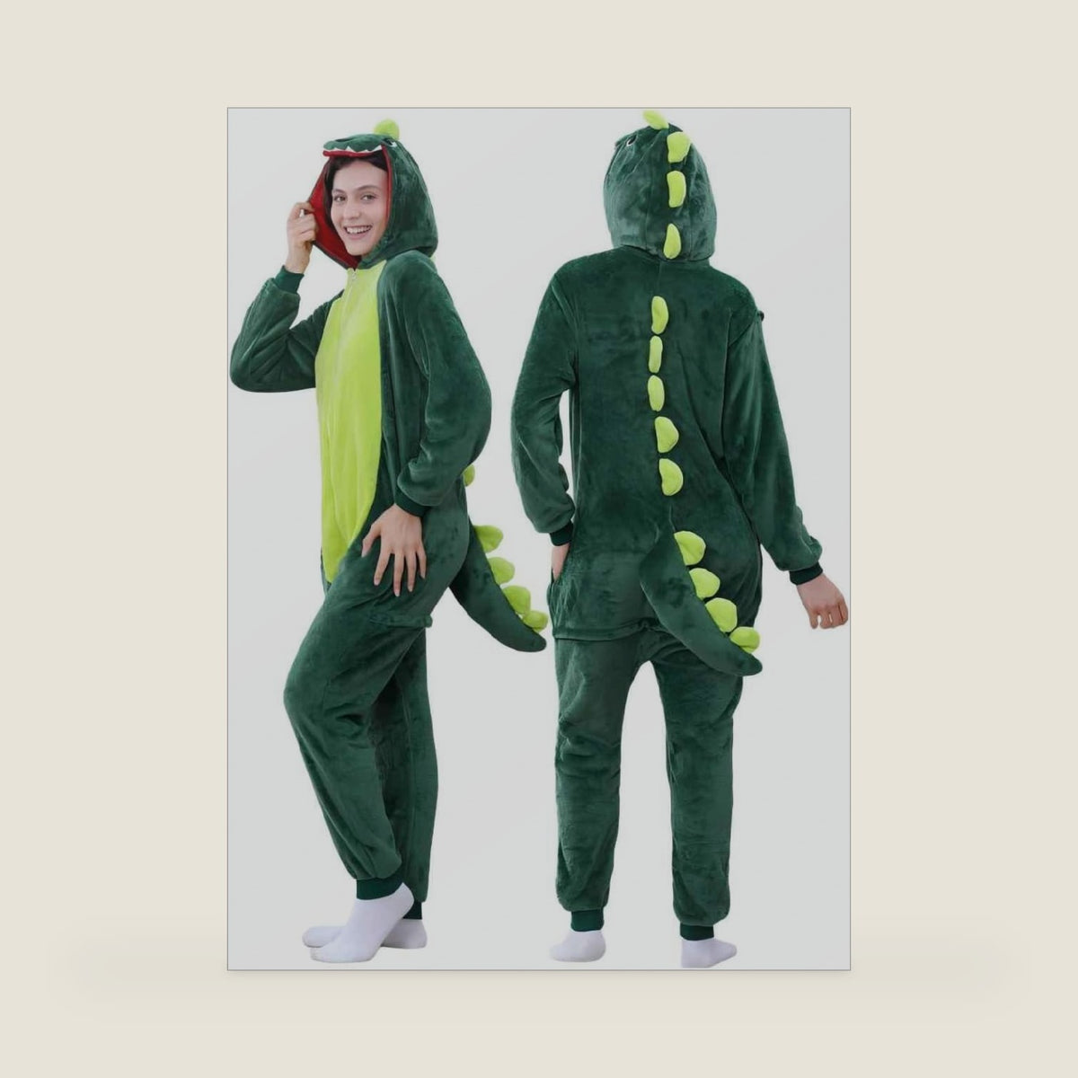 Unisex Adult Animal Onesie Pajamas, Cozy Flannel Halloween Costume, Homewear, Sleepwear for Men and Women