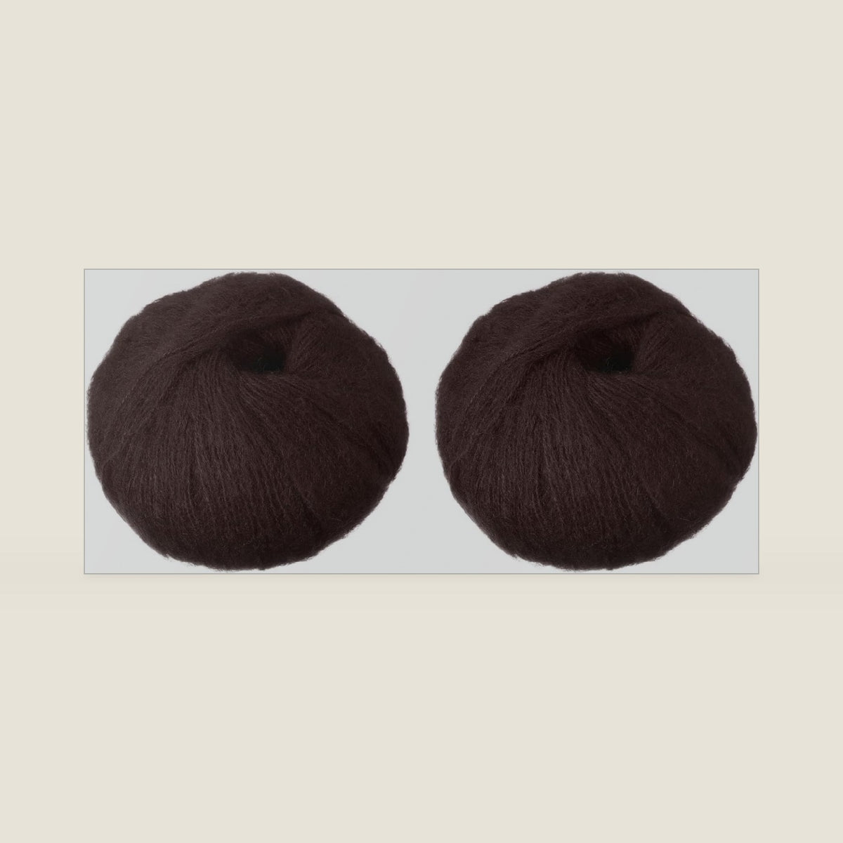 PATIKIL 2 Skeins Mohair Yarn, Soft Yarn Faux Mohair Fuzzy Fur Fine Fluffy Yarns Thin for Crocheting Knitting Sweater Scarf Hat Crafts Blanket Rug, Coffee