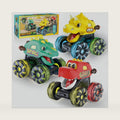 3 Pack Light Up Dinosaur Monster Truck Toys for Kids Boys
