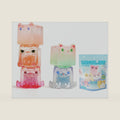 LUCKJOY Square Cat Series Blind Pack (5PCs in one Bag) Random Design Cat Blind Box Figures Collectible Toys Cute Mystery Box Home Decorations Holiday Birthday Gifts