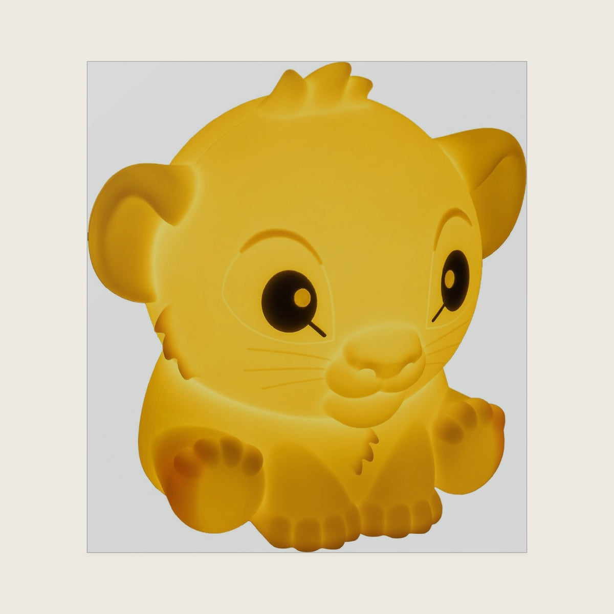 The Lion King Simba SquishyGlo Silicone Light, Lamp for Kids & Teens, Cordless & Rechargeable Bedroom Décor, Collectible Merchandise | Paladone