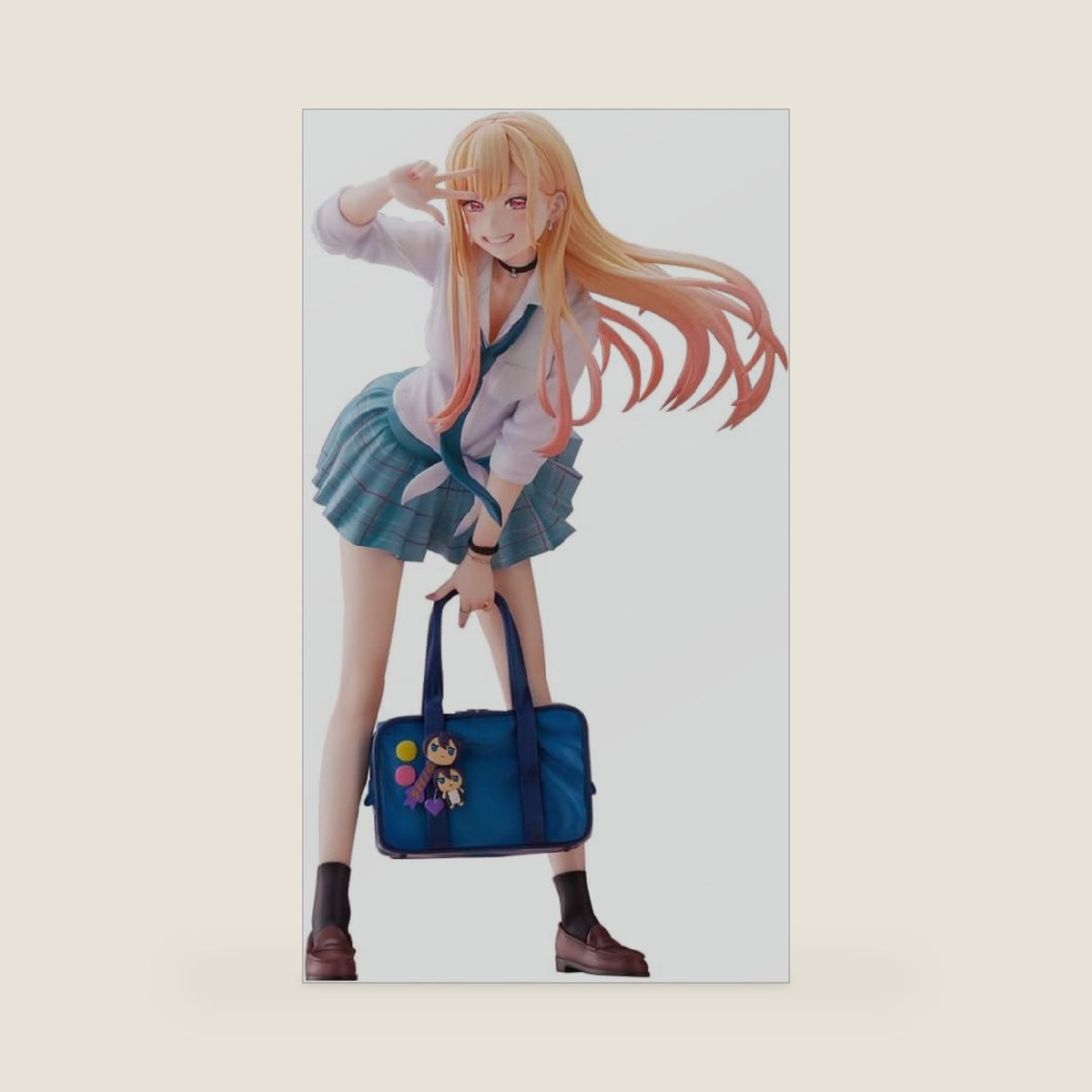 Kitagawa Marin Figure Kitagawa Marin/Kuroe Shizuku Action Figure Anime Girl School Uniform Sitting Model Statue Figurine Collectibles