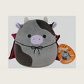 Original 7.5-Inch Bridgette the Grey and Black Cow Halloween Plush