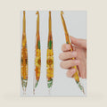 Coopay Crochet Hooks, 6mm Ergonomic Crochet Hook with Floral Plastic Grips