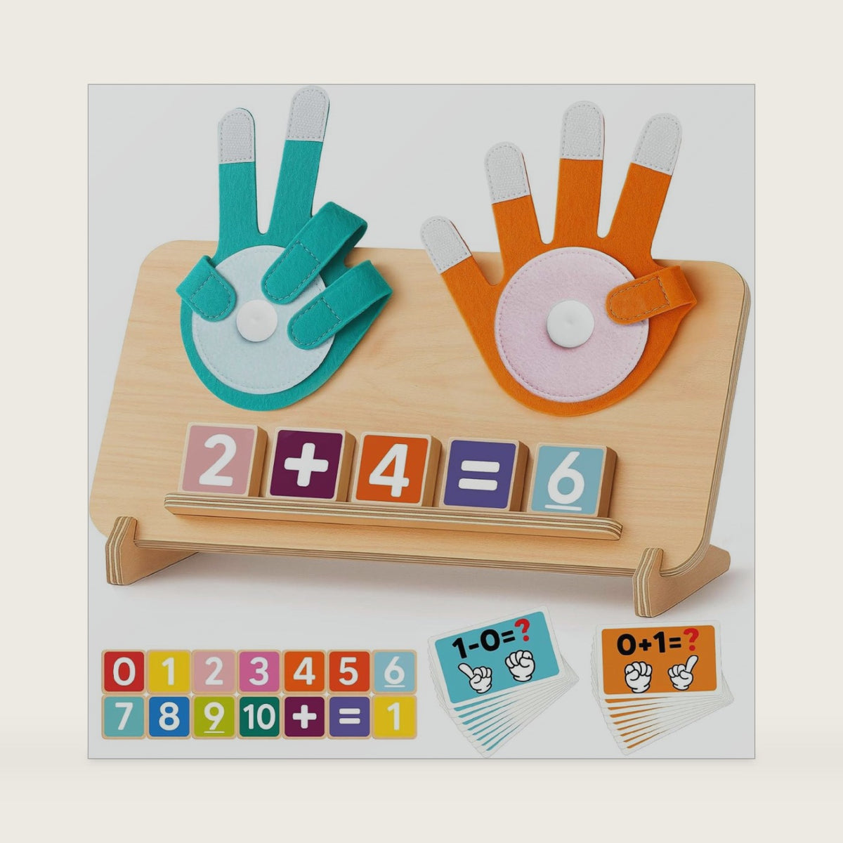 Montessori Learning Toys for 3 4 5 Year Old Gift, Number Counting Block Toy
